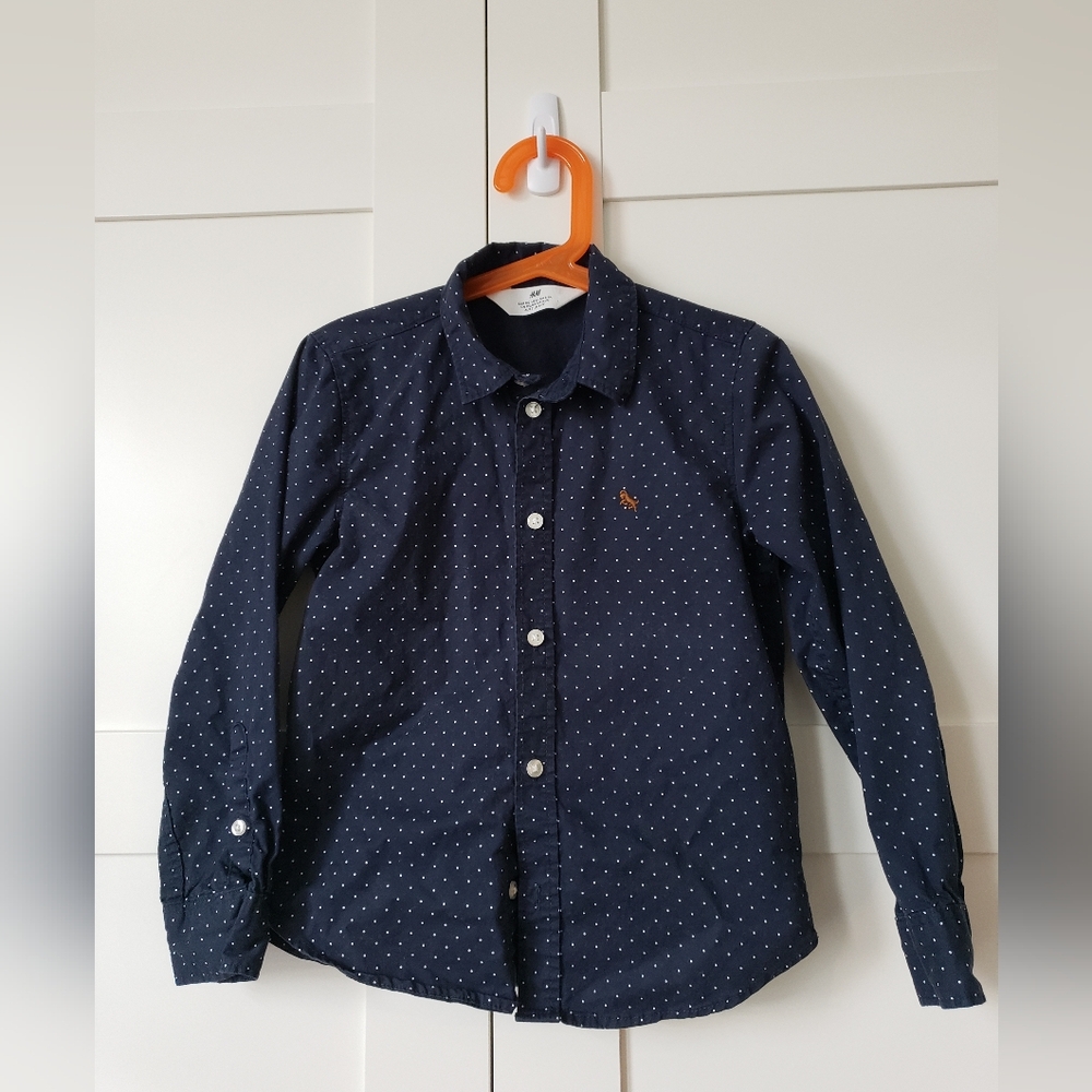 H&M Boys Patterned Button Down Shirt
